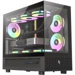 Gamemax Korpus NEX C31 BK, 1+1 x 3.5", 1 x 2.5", 4, 2 x USB 3.0, 1 x USB-C, 1 x k&otilde;rvaklapid, 180mm