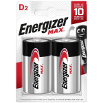 Energizer Aku MAX D LR20 426827, 1.5V, 2 tk, Alkaline, 10 aastat, k&otilde;rge lekke vastupidavus