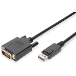 Digitus adapterkaabel, AK-340301-020-S, 2 m, DisplayPort - isane, DVI-D - isane, topelt kaitstud