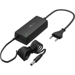 Goobay toiteadapter 64980, 12 V, 36 W, 3 A, must, 1 x Europlug, 1 x DC 5.5 mm x 2.1 mm