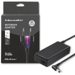 Qoltec 50075.90W s&uuml;learvuti toiteadapter, 90W, 19V, 4.9A, 5.5*2.5mm, AC-kaabel, kaitse