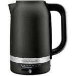 KitchenAid 5KEK1701EBK elektriline veekeetja, 1.7L, 2400W, 220-240V, 50/60Hz, 7 temperatuuri, juhtmevaba, automaatne v&auml;ljal&uuml;litus