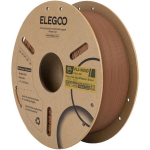 Elegoo PLA Wood filament Indian oak 50.203.0657, 1.21 g/cm&sup3;, 158 &deg;C, 32 kJ/m&sup2;, 3164 MPa, 41 MPa, 73 MPa, 7.5%, 55 &deg;C, 60 &deg;C, matt