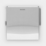 Brabantia tualettpabuhoidja 385322, Matt Steel, korrosioonikindel, lihtne paigaldus, vasak/parem