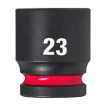SHOCKWAVE&trade; IMPACT DUTY TRIECIENIZTURĪGAS UZGRIEŽŅU MUCIŅAS, 23 MM 1/2" IMPACT SOCKET STD - 1PC, 4932480317 MILWAUKEE