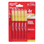 INKZALL&trade; MARĶIERI, INKZALL HIGHLIGHTERS YELLOW - 5PC, 48223201 MILWAUKEE