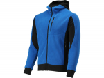 Fleece jaka ar kapuci, SARNA, YT-79161, zila, M izmērs, 5 kabatas, 100% poliesters