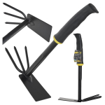 Dublātpusēja dārza lāpsta ar nagiem, John Gardener, G72044, 27 cm, 5 nagi, ergonomisks rokturis