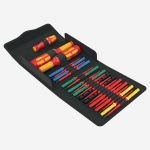 Kraftform Kompakt VDE Safe-Torque Skrūvgriežu Komplekts 1, Wera, 05006633001, 7508 un 7516 VDE regulējami skrūvgrieži, 17 asmeņu komplekts, 1000 V izolācija