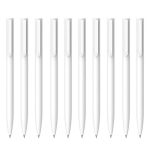 Xiaomi BHR8857GL High-capacity Ball Pen 10-pack pallpliiatsite komplekt 0.5 mm must tint plastikust korpus kirjutamiseks ja m&auml;rkmete tegemiseks valge