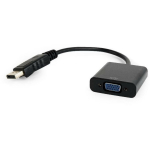 Gembird I/O adapter A-DPM-VGAF-02 DisplayPort (mees) VGA (naine), 15pin D-sub 1, DisplayPort 1, ilma t&auml;iendava toiteallikata
