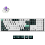 Keychron Q6H-P1 klaviatuur, traadita, RGB LED, 108 nuppu, 2.4 GHz, Bluetooth 5.2, alumiinium, PBT nupud, 1000 Hz