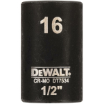 DeWALT l&ouml;&ouml;kots DT7534-QZ 16mm 1/2 in, 38mm, 1 tk, 6 punktine kumerdusega, &uuml;hilduv pneumaatiliste ja akutoitega mutriv&otilde;tmetega