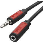 Emos Pistiku kaabel SM5102, 2,5 m, 3,5 mm isane &ndash; 3,5 mm emane, PVC, 1 tk v&auml;ikeses karbis