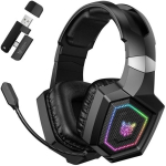 Onikuma GT806 m&auml;ngu k&otilde;rvaklapid, GT806 Black, 50mm, RGB, juhtmega, Bluetooth 5.4, Wi-Fi 2.4 GHz, 20h, 15m, 1000mAh