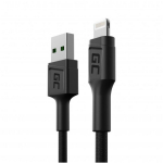 Green Cell KABGC24 kaabel, 0.3 m, Lightning, USB A, must, 1 tk
