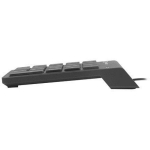 Natec numbriklaviatuur GOBY 2 USB must NKL-2022, 1.5m, 18 nuppu, USB, ABS, kontorile
