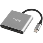 Natec MULTI PORT FOWLER MINI NMP-1607, 0.11m, USB-C, HDMI, 5000MB/s, 1xUSB 3.0, 1920x1080, 3840x2160, 1280x720