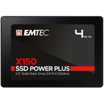 Emtec SSD 2.5 Sata X150 4000GB Power Plus ECSSD4TX150, 4 TB, kuni 520 MB/s, kuni 500 MB/s, SATA III 6 Gb/s, 2 000 000 tundi
