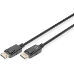 Digitus DisplayPort &uuml;henduskabel DB-340100-020-S, 2 m, must, vormitud, vase keskjuht, Ultra HD (4K) tugi