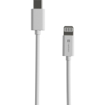 Natec Lightning(M)->USB-C(M) Kaabel NKA-2151, 200cm, USB 2.0, MFI, valge, kiire laadimine, paindlik kate