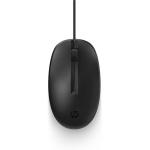 HP 125 juhtmega hiir 265A9UT, USB, optiline, 1200 DPI, 3 nuppu, 1.8m, must