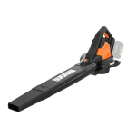 Akuga lehepuhur, Worx, WG583E.9, 40 V, 4,0 Ah, 2 akut, &Otilde;huvoolu kiirus: 297-235 km/h