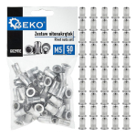 50 tk M5 0.5-2.5 mm alumiiniumist neetmutrite komplekt, GEKO, G02911E