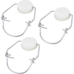 Plastikust kiigekorgid 5l karahvinitele/gallonitele, 3 tk. BROWIN 641053, 33mm l&auml;bim&otilde;&otilde;t, 6.0x6.5x6.2 cm, 22g