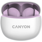 Juhtmevabad TWS k&otilde;rvaklapid Bluetooth &uuml;hendusega TWS-5 Lilla CNS-TWS5PU CANYON