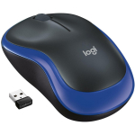 MOUSE USB OPTICAL WRL M185/BLUE 910-002236 LOGITECH