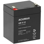 Emu Aku AM5-12T2, 12 V, 5 Ah, VRLA AGM, 1,9 kg, 70 mm x 90 mm x 107 mm, 75 A, 1 tk.
