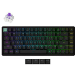 Keychron K2H-J1, traadita klaviatuur, 75%, RGB LED valgustus, 1000 Hz, 2000 mAh aku, QWERTY, must
