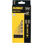 Dewalt kruvikeeraja otsikute komplekt DT70831-QZ, 7 tk, HSS-G metallist puurid, 2mm, 3mm, 4mm, 5mm, 6mm, 8mm, 10mm, must/kollane