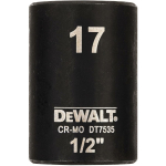 Dewalt madal l&ouml;&ouml;kots DT7535-QZ 17mm, 1/2 tolli, 6-punkt, Kroom-mol&uuml;bdeen, 0.11kg, V&auml;rvikooditud