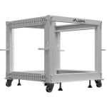 Lanberg Avatud rack 19" 9U OR01-6109-S, 65.7 x 60 x 57.7 cm, hall, 4 vertikaalset paigaldusrauda