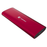 Natec SSD korpus NKZ-2471, 10 Gbit/s, 1xM.2, USB 3.2 Gen 2, rubiinpunane, TRIM, UASP, Plug and Play
