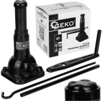 Geko spiraaljacks G01049, 2T, 150mm, 310mm, mehaaniline t&otilde;ste mehhanism, must