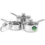 Russell Hobbs Pannide komplekt BW06571EU7, 16/18/20cm, h&otilde;bedane, roostevaba teras, kaanega, n&otilde;udepesumasinas pestav