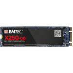 Emtec SSD M2 SATA X250 ECSSD128GX250, 128 GB, kuni 520 MB/s, kuni 500 MB/s, SATA III 6 Gb/s, M2 2280, 2 000 000 tundi