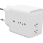 Hyper toiteadapter HyperJuice 35W USB-C GaN HJG35EU, 35W, 2x24 pin USB-C, kiire laadimine