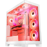 Modecom Volcano SPACE APEX ARGB MIDI AT-SPACE-PG-20-000000-0002, valge, 4x140mm ARGB ventilaatorid, 2xUSB 3.0, USB-C, 7 pesa