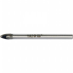 Klaasi ja plaatide puur t&auml;pseks puurimiseks klaasi ja pehmesse keraamikasse YG6X volframkarbiid 10mm YT-3728 YATO