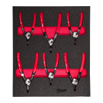 SPROSTGREDZENU SPICO KNAIBĻU PUTU IELIKTŅU KOMPLEKTS, 6 PC CIRCLIP PLIERS FOAM INSERT SET, 4932493633 MILWAUKEE