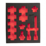 3/4&Prime; SHOCKWAVE&trade; IMPACT DUTY PUTU IELIKTŅI, 3/4" SOCKETS DEEP FOAM SET 1 (12 PC), 4932493398 MILWAUKEE