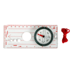 Kartes kompass, liela izmēra ar &scaron;ķidruma stabilizētu adatu, caurspīdīga pamatne, rotējo&scaron;s ciparnīca, mērogs 1:25,000, R389685, COGHLANS