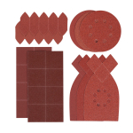 &Oslash;125mm P80-120-180, P80-120-180, taisnstūra 8xP80, 8xP180, 5 STA37095-XJ Stanley