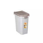 Konteiner lemmikloomatoidu hoidmiseks 6kg 15L 33x22x41cm valge/helehall 2198401 STEFANPLAST