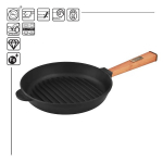 GrilPanna čuguna OPTIMA ar rokturi 280х58,5mm ТМ BC-O2850G-P BRIZOLL
