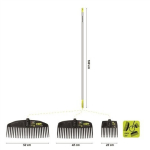 Alumiiniumist k&auml;epide 160 cm leherehale EPOCA HABITAT 23577